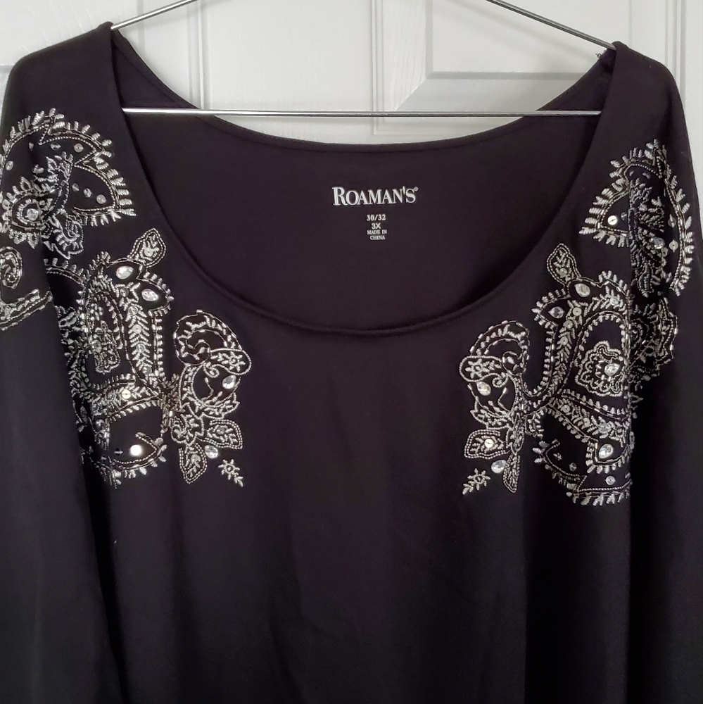 Roaman's Plus Size 3X Top NWOT